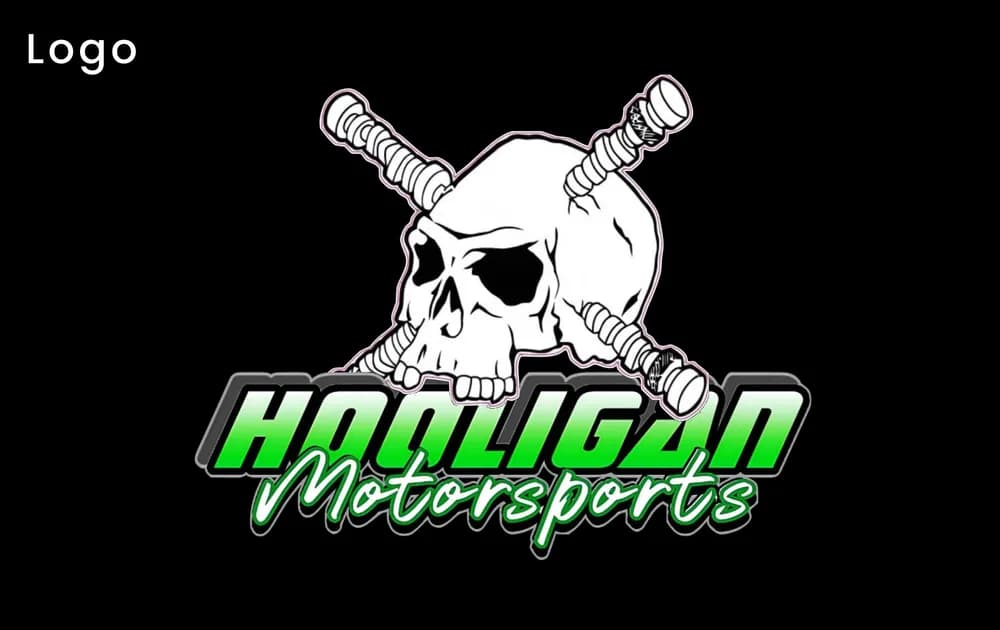 Hooligan Motorsports logo board