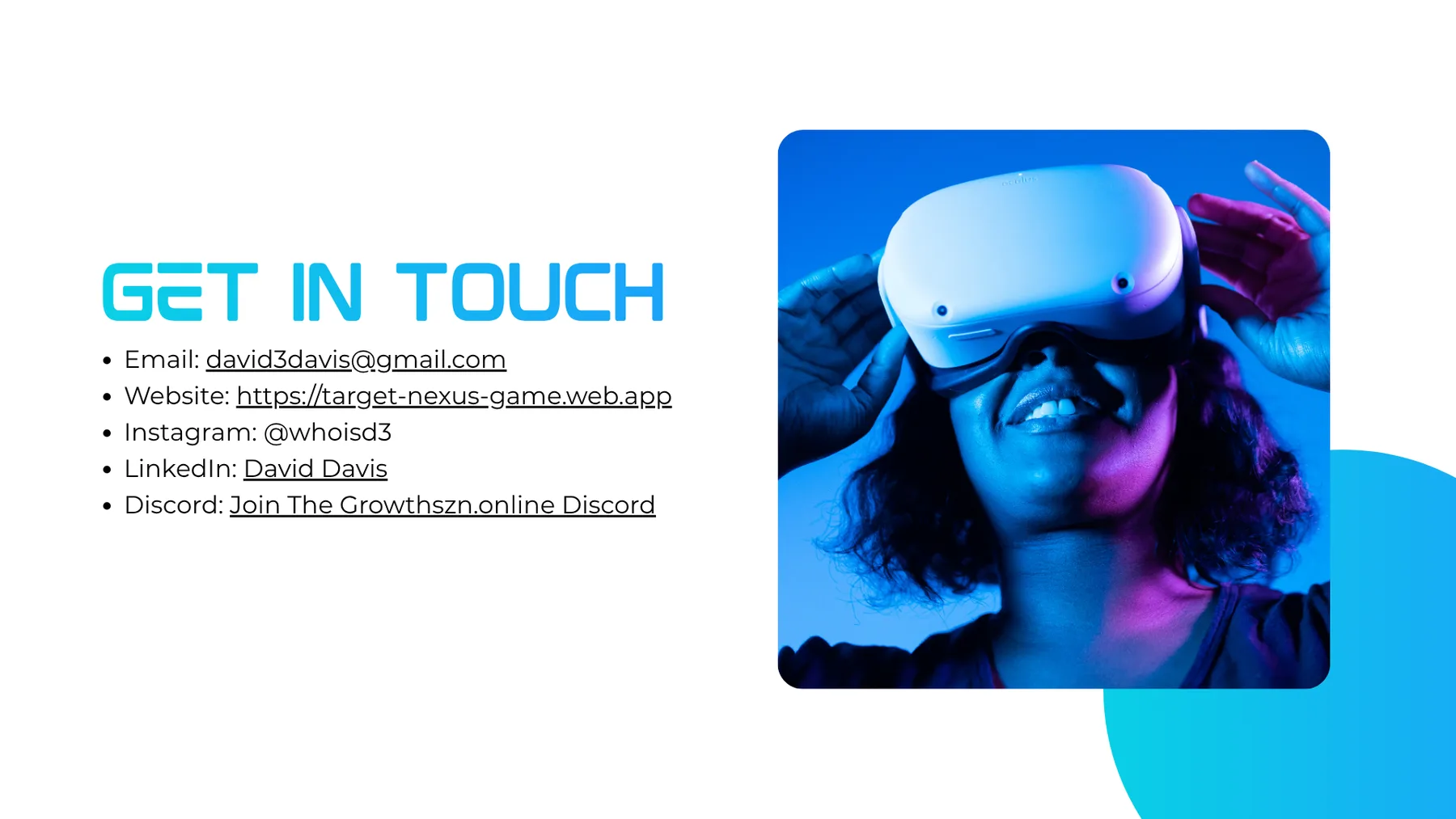Target Nexus contact slide