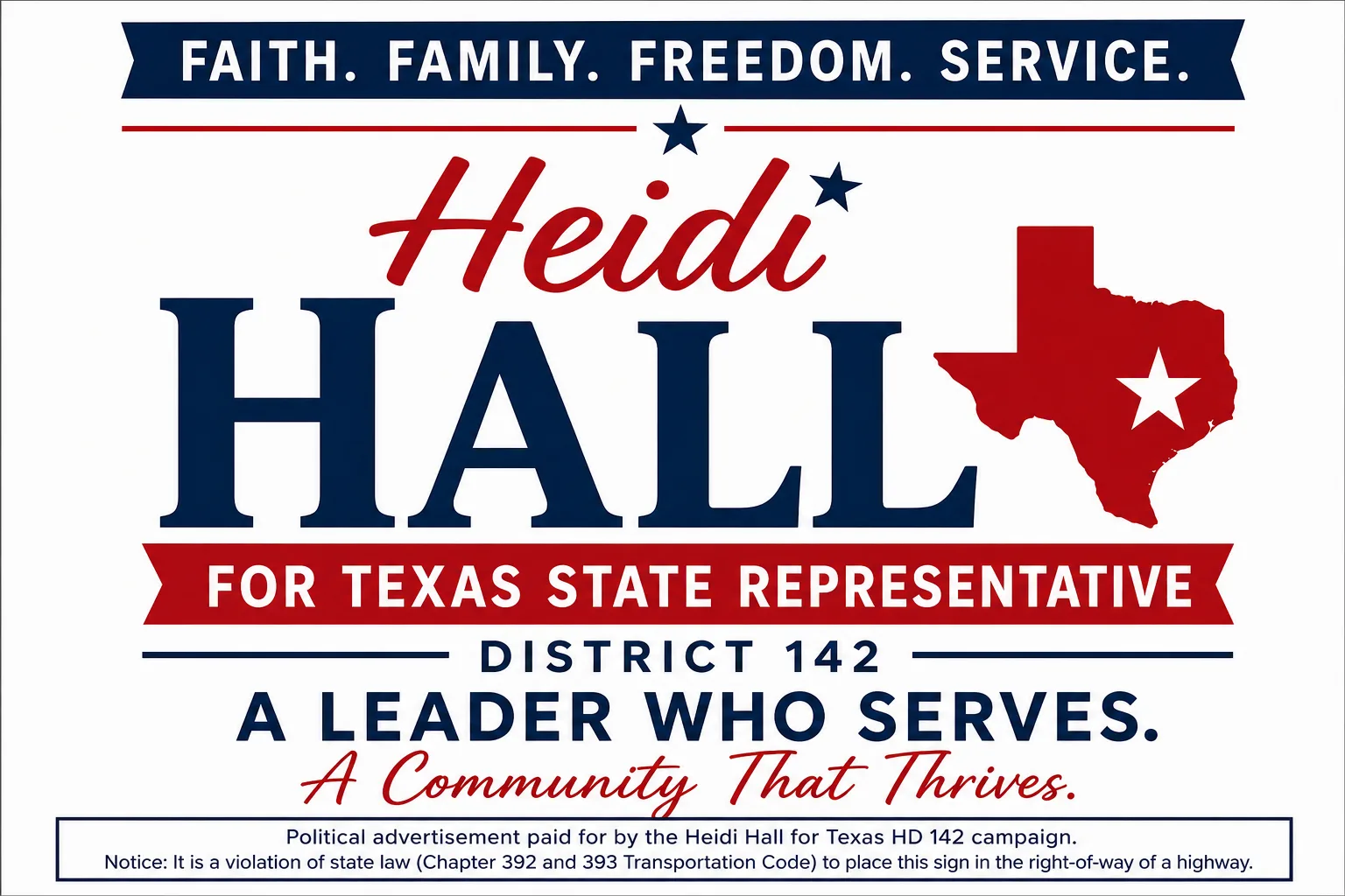 Heidi Hall campaign identity artwork